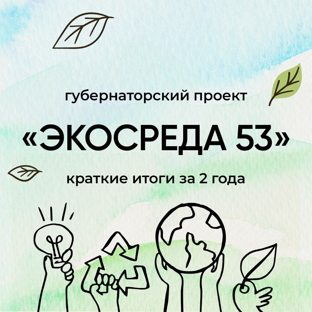 Уже 2 года в регионе реализуется губернаторский проект &quot;Экосреда 53&quot;.